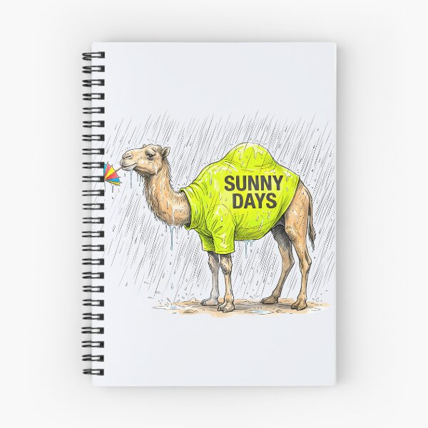 Item preview, Ironic Sunny Days Camel - Funny Rain and Sarcastic Weather Humor designed and sold by SoulPT.