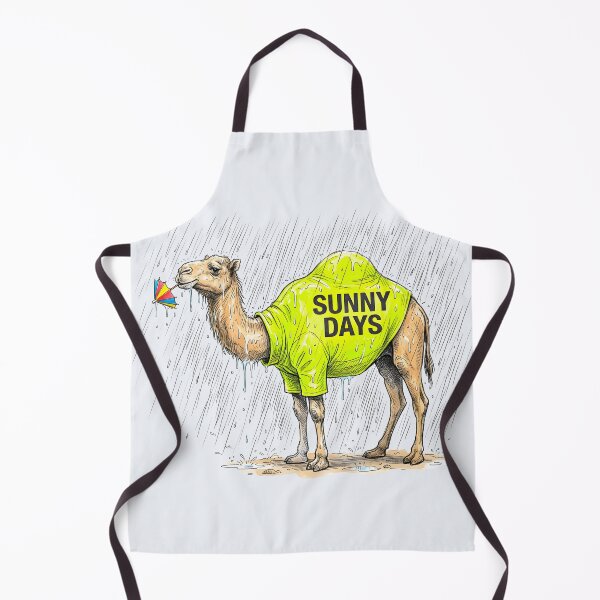 Item preview, Ironic Sunny Days Camel - Funny Rain and Sarcastic Weather Humor designed and sold by SoulPT.