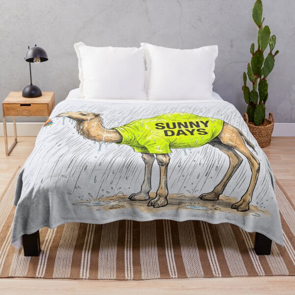 Item preview, Ironic Sunny Days Camel - Funny Rain and Sarcastic Weather Humor designed and sold by SoulPT.