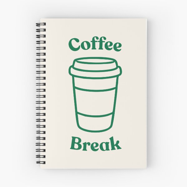 Artikelvorschau, Einfaches „Kaffeepausen“-Design entworfen und verkauft von PrettiPrintts.