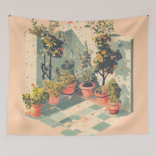 Item preview, Pistachio Courtyard Haven designed and sold by ONYX Pixee.