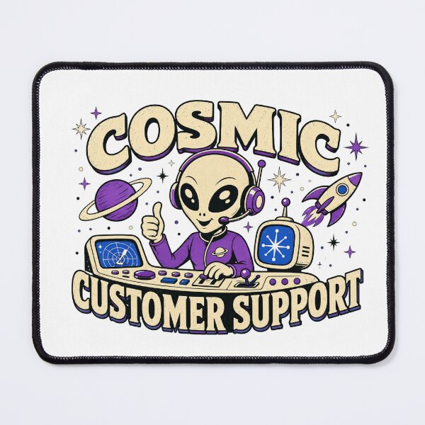 Item preview, Cosmic Customer Support designed and sold by Peak Pop Studio..