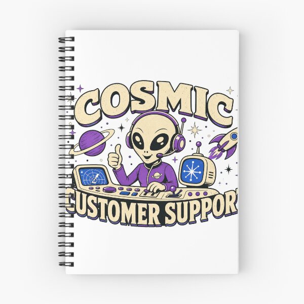 Item preview, Cosmic Customer Support designed and sold by Peak Pop Studio..