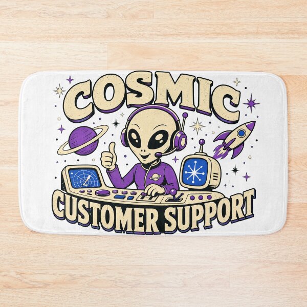 Item preview, Cosmic Customer Support designed and sold by Peak Pop Studio..