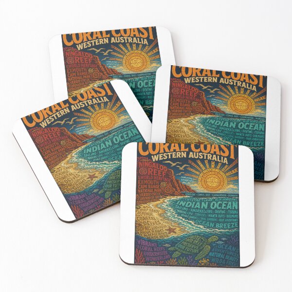 Item preview, Coral Coast Western Australia Ningaloo Reef Indian Ocean Coastline designed and sold by StampMyPassport.