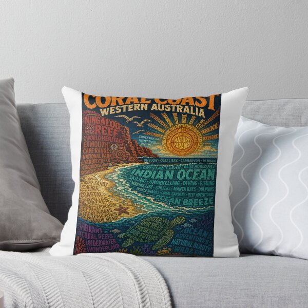 Item preview, Coral Coast Western Australia Ningaloo Reef Indian Ocean Coastline designed and sold by StampMyPassport.