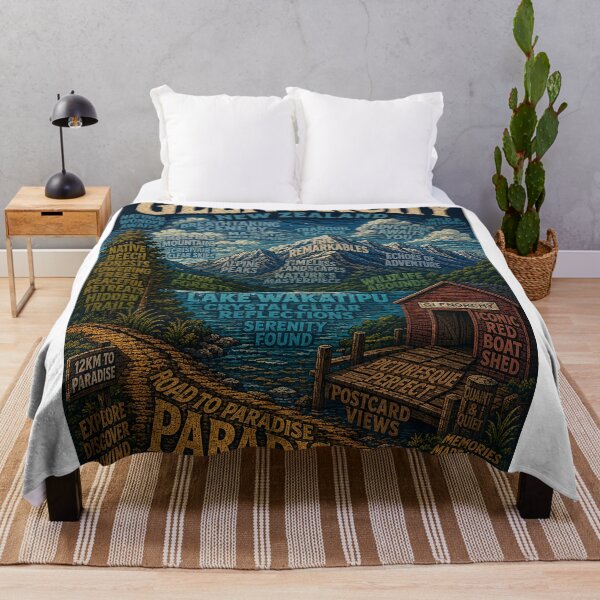 Item preview, Glenorchy Lake Wakatipu South Island New Zealand Scenic Paradise designed and sold by StampMyPassport.