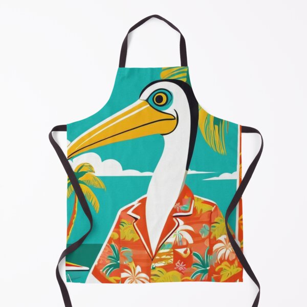 Item preview, Art - Stylized Anthropomorphic Pelican, Vintage Advertising Illustration designed and sold by World-Pets.