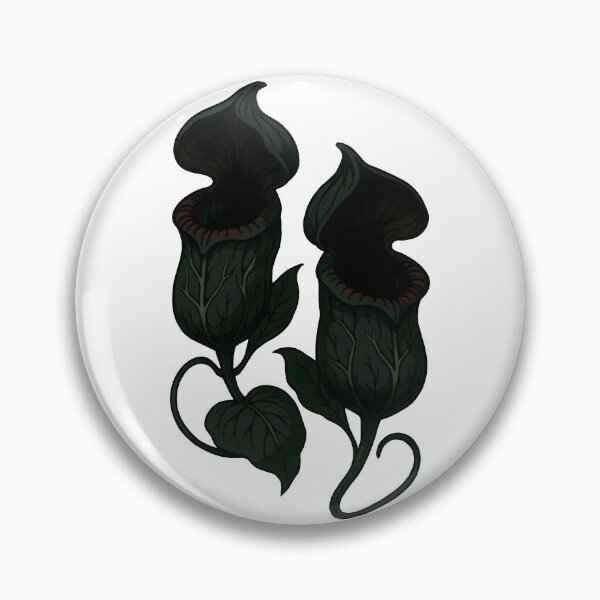 Item preview, Ominous Carnivorous Pitcher Plant Dark Botanical Sticker designed and sold by Dhenin Studio.
