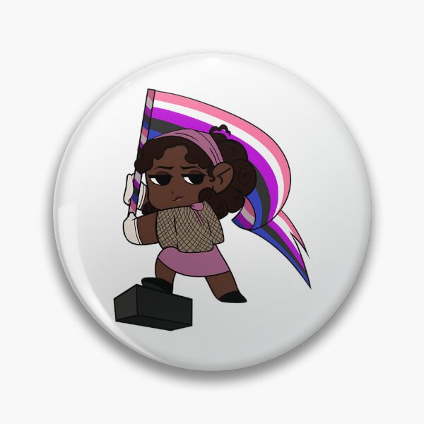 Item preview, Iwtv Claudia De Pointe Du Lac Genderfluid Pride Sticker designed and sold by songukuve.