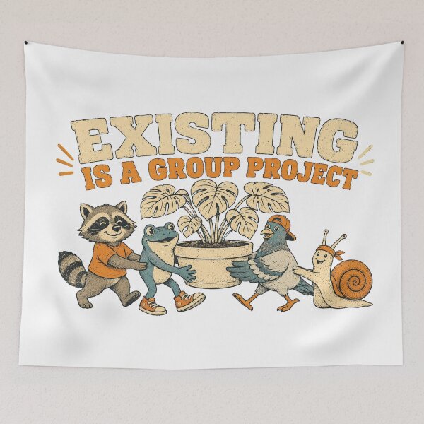 Item preview, Existing Is a Group Project designed and sold by Peak Pop Studio..