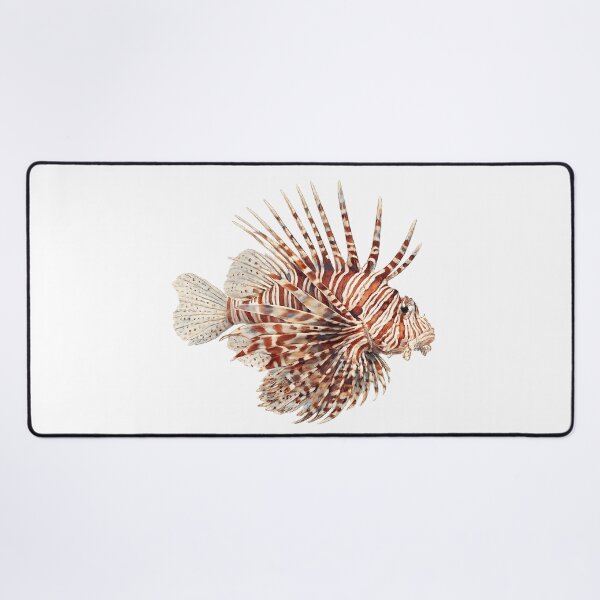Item preview, Lionfish Watercolour — Striped Reef Fish designed and sold by Jaruart.