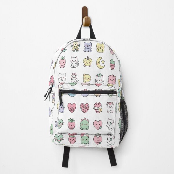 Item preview, "Micro Kawaii Animal Grid" Pastel Mini Icons Pattern - Cute Squishy Chibi Art - Dark Pastel Aesthetic designed and sold by BestChoiceService.