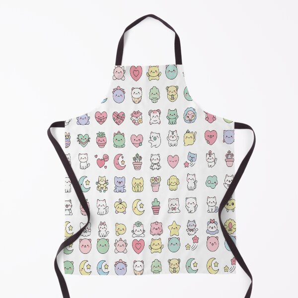 Item preview, "Micro Kawaii Animal Grid" Pastel Mini Icons Pattern - Cute Squishy Chibi Art - Dark Pastel Aesthetic designed and sold by BestChoiceService.