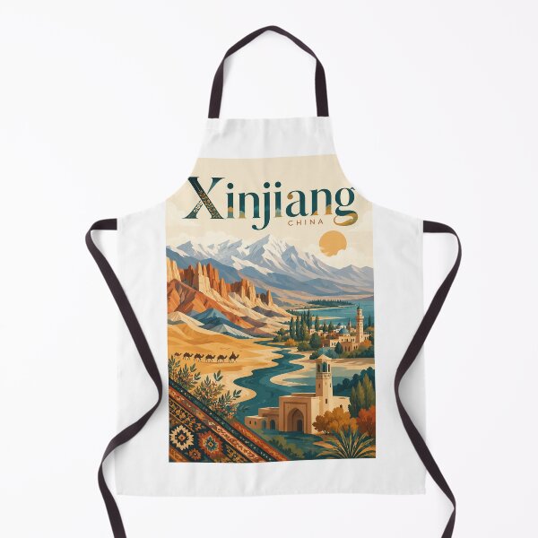 Item preview, Xinjiang China Silk Road Taklamakan Desert Tian Shan Landscape designed and sold by StampMyPassport.