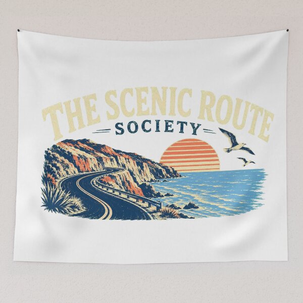 Item preview, The Scenic Route Society designed and sold by Peak Pop Studio..