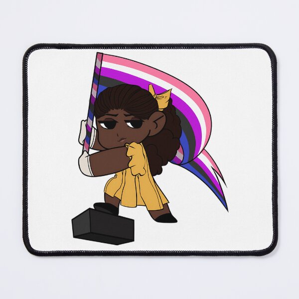 Item preview, Iwtv Claudia Yellow Dress Genderfluid Pride Sticker designed and sold by songukuve.