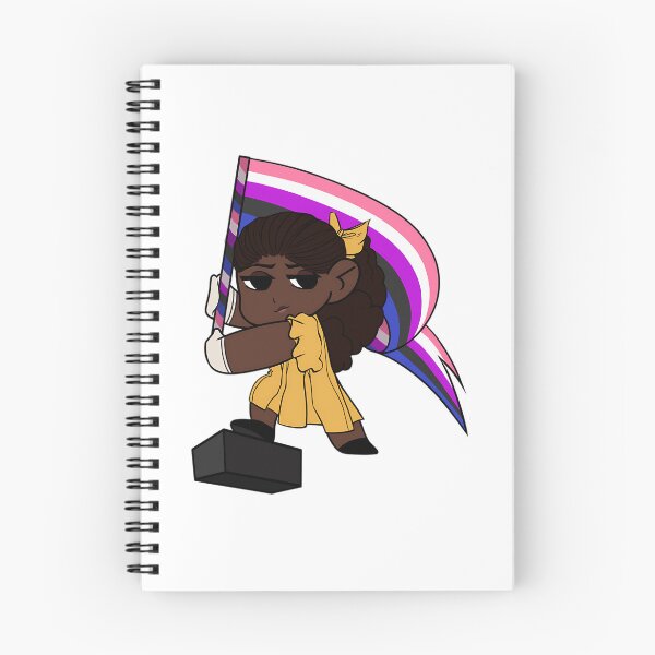 Item preview, Iwtv Claudia Yellow Dress Genderfluid Pride Sticker designed and sold by songukuve.