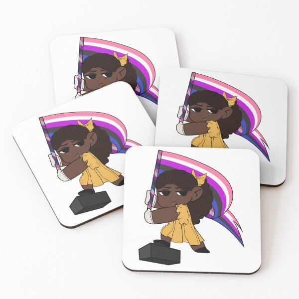 Item preview, Iwtv Claudia Yellow Dress Genderfluid Pride Sticker designed and sold by songukuve.