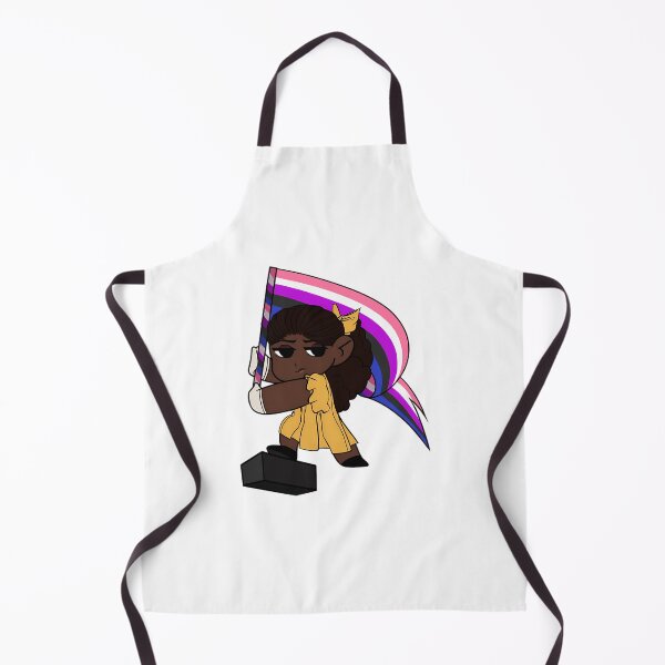 Item preview, Iwtv Claudia Yellow Dress Genderfluid Pride Sticker designed and sold by songukuve.