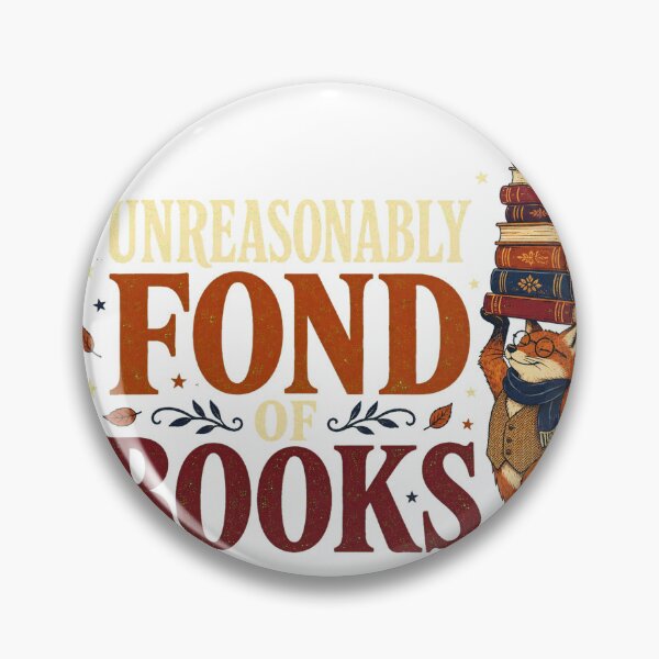 Item preview, Unreasonably Fond of Books designed and sold by Peak Pop Studio..