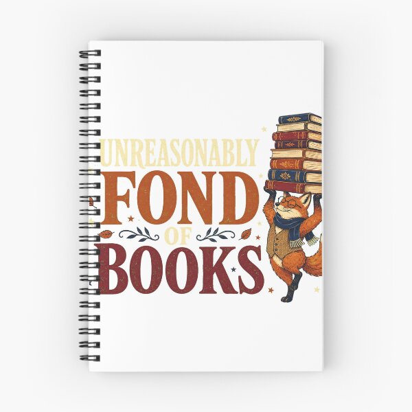 Item preview, Unreasonably Fond of Books designed and sold by Peak Pop Studio..