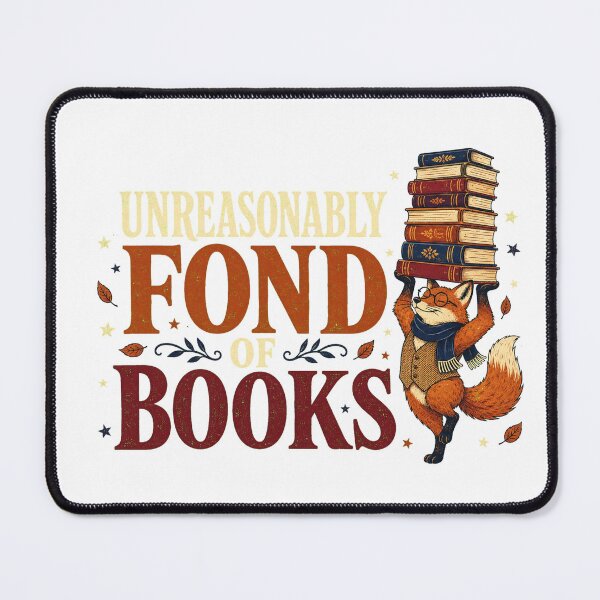 Item preview, Unreasonably Fond of Books designed and sold by Peak Pop Studio..