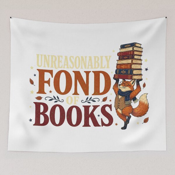 Item preview, Unreasonably Fond of Books designed and sold by Peak Pop Studio..