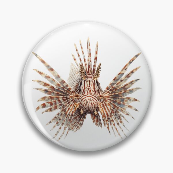 Item preview, Lionfish — Painted Reef Predator Portrait designed and sold by Jaruart.