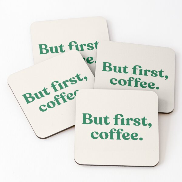 Item preview, "But first, coffee." designed and sold by PrettiPrintts.