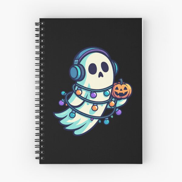 Item preview, Christmas Ghost with Pumpkin Cartoon designed and sold by DustyCuriositie.