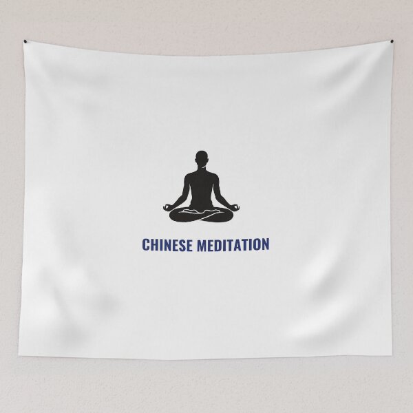 Item preview, CHINESE MEDITATION T-Shirt, Sticker, Phone Case – Zen Mindfulness Tee | Uncle Jichuan designed and sold by Uncle-Jichuan.