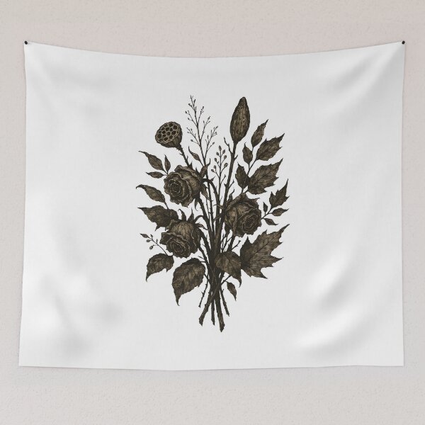 Item preview, Memento Mori Dried Flowers Dark designed and sold by Dhenin Studio.
