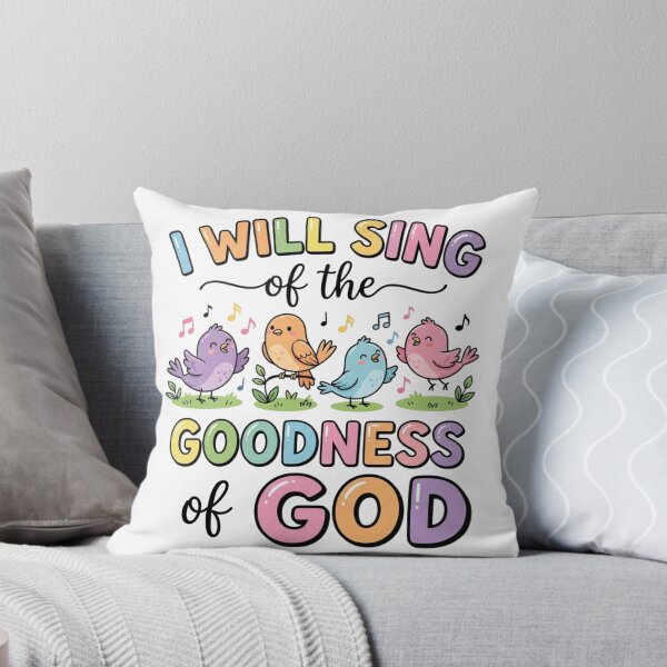 Item preview, I Will Sing Of The Goodness Of God Cute Birds Christian Worship designed and sold by raedattia.