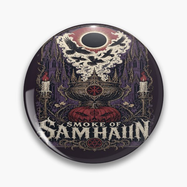 Item preview, Smoke of Samhain Gothic Chalice Raven | Dark Halloween Graphic designed and sold by InkspirationGraphics.