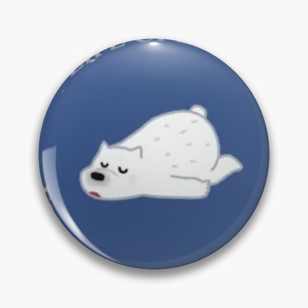 Item preview, Blue circle with sad white polar bear designed and sold by sassyhumor.
