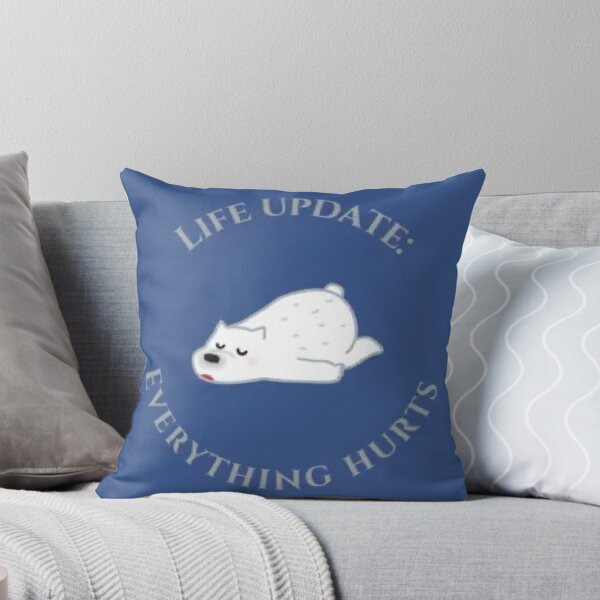 Item preview, Blue circle with sad white polar bear designed and sold by sassyhumor.