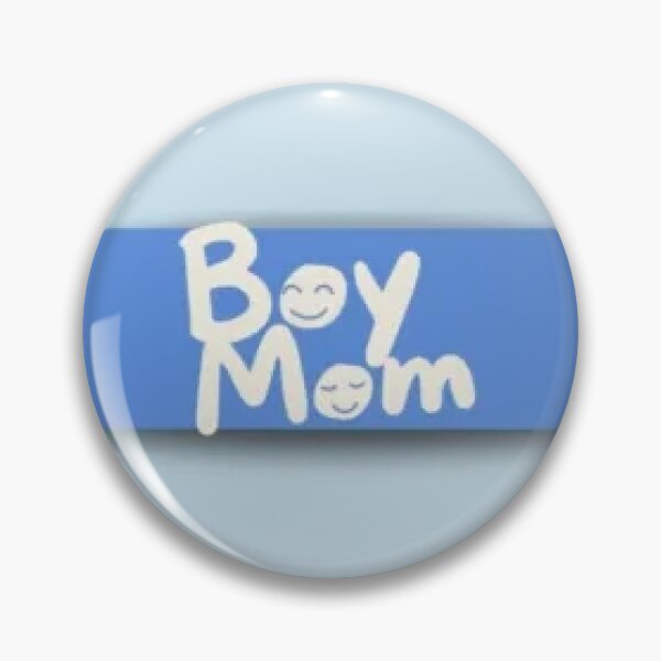 Item preview, Blue rectangle with boy mom text and smiley face designed and sold by sassyhumor.