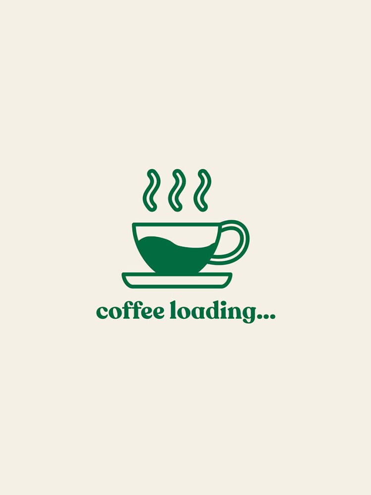 Thumbnail 4 of 4, iPhone Case, Simple "Coffee Loading..." Design designed and sold by PrettiPrintts.