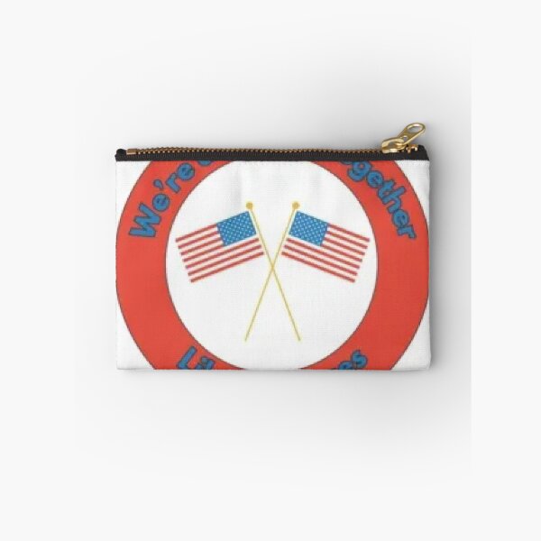Item preview, Red circle with crossed american flags and humorous text designed and sold by sassyhumor.