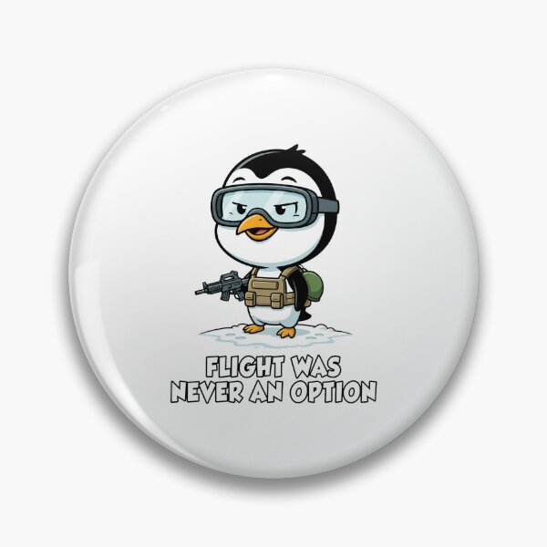Item preview, Funny Tactical Penguin Flight was Never an Option designed and sold by SketchDrSketch.