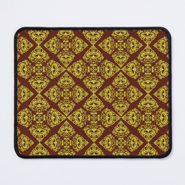 Item preview, Luxury Thai Traditional Seamless Pattern with Vintage Floral Damask Ornament in Gold and Brown, Elegant Asian Background for Wallpaper, Textile and Surface Design designed and sold by AjjimaJKM.