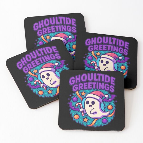 Item preview, Ghoultide Greetings Ghost Christmas Wreath designed and sold by DustyCuriositie.