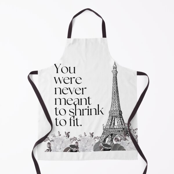 Item preview, You Were Never Meant to Shrink to Fit | Paris Eiffel Tower Quote Wall Art | Elegant Motivational Print designed and sold by Magic Love Art Print.