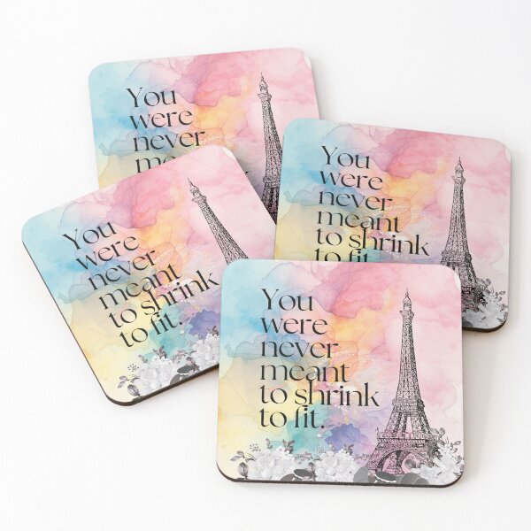 Item preview, Colorful Paris Eiffel Tower Quote Wall Art | Watercolor Inspirational Print designed and sold by Magic Love Art Print.