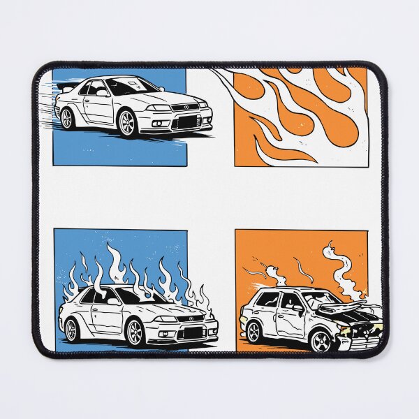 Item preview, Burning Car Sequence Illustration designed and sold by Matinez Pink.