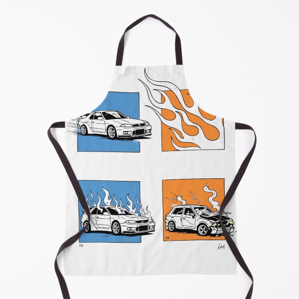Item preview, Burning Car Sequence Illustration designed and sold by Matinez Pink.
