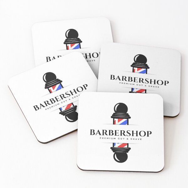 Item preview, Barbershop Premium Cut And Shave Barber Pole Logo designed and sold by Barber MD Culture.