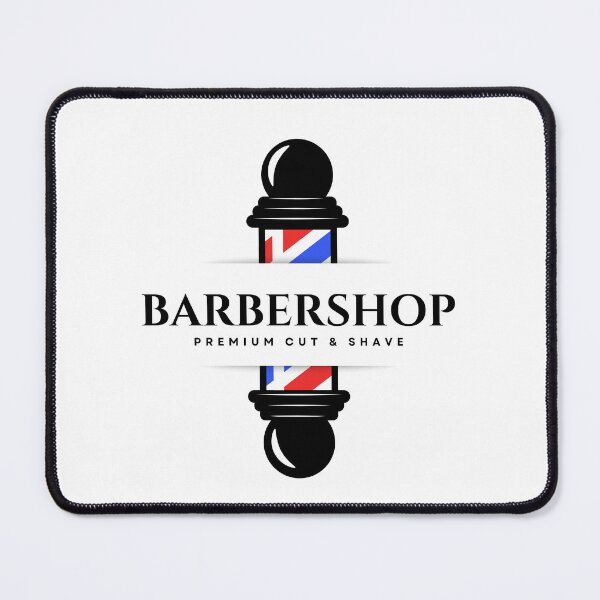 Item preview, Barbershop Premium Cut And Shave Barber Pole Logo designed and sold by Barber MD Culture.
