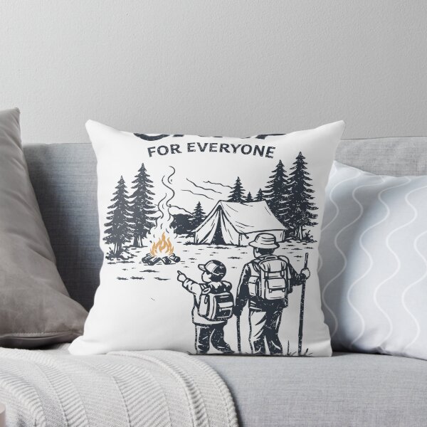 Item preview, Camp For Everyone Outdoor Illustration designed and sold by Matinez Pink.